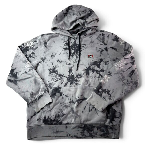 Lurking Class Other - lurking class hoodie med/lg gray back tie dye skull graphic streetwear skater